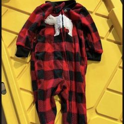 Trajecito  Navideño Para Bebé  Como Nuevo Talla 3 Meses