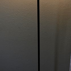 Modern Black Torchiere Floor Lamp with Frosted Glass Shade