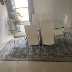 Dinning Table And Chairs & Coffee Table & End Table Set