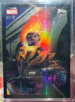 Ghost Rider black /10 Topps marvel chrome original art
