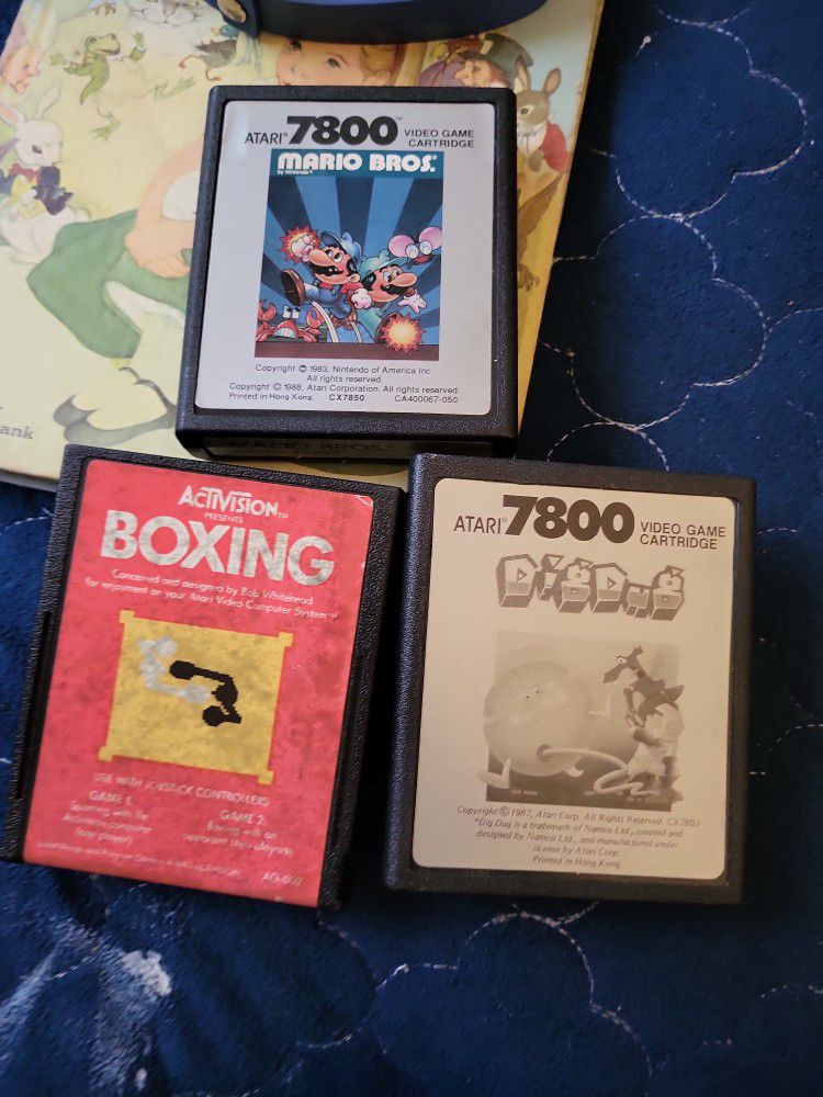Atari 7800 3 Games 