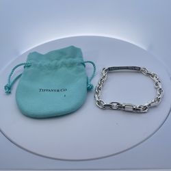 Tiffany & Co. Silver Large 1837 ID Bracelet 