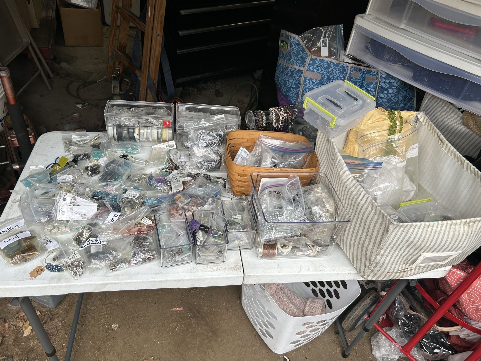 Large Lot Of Jewelry And Jewelry Making Supplies