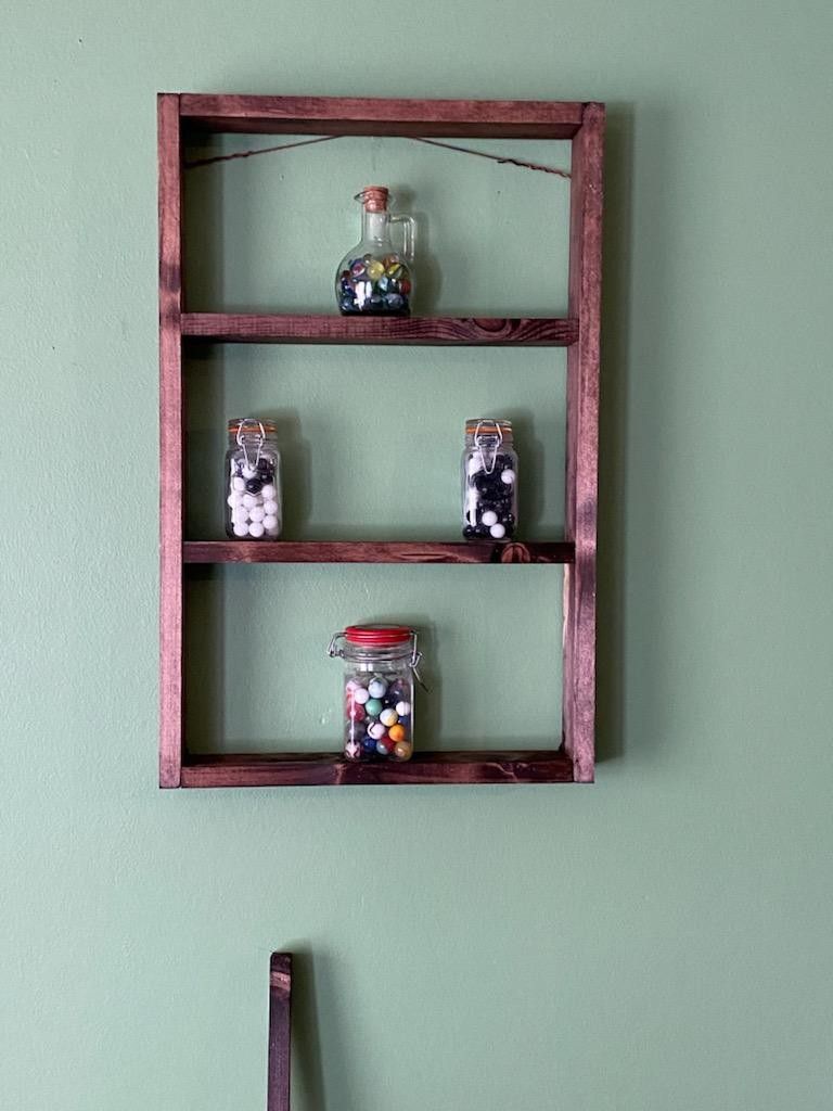 Custom made wall shelves