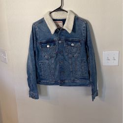 True Religion Sherpa-Lined Denim Jacket