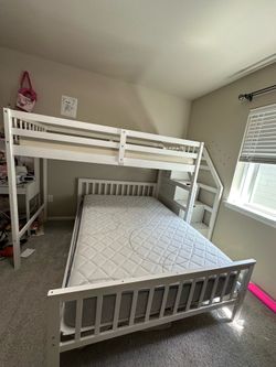 Bunk beds-twin over full L shaped