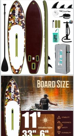 Funwater 11ft Inflatable Stand Up Paddle Board