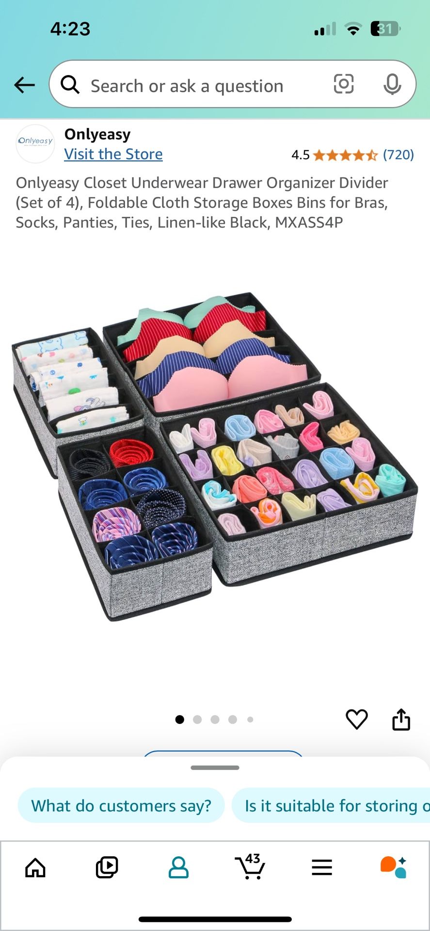Closet And Drawer Organizers