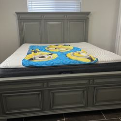 King bed frame (no mattress)