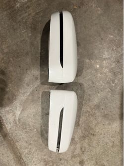 Glass white side mirrors OEM covers 2020-2024 BMW 4 series