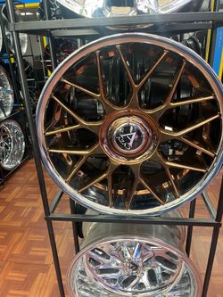 22x9 AS-V02 Aftermarket Wheels – Rose Gold SSL Finish