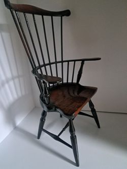 Windsor Style Doll Chair,Or Teddy Bear Measures Oprox  15 .5" X 10 " X  7"  All Wood In Great Shape.