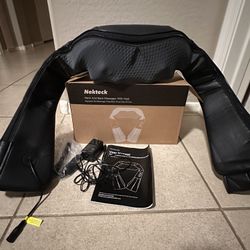 Nekteck Shiatsu Neck Massager with Heat for Pain Relief Deep Tissue