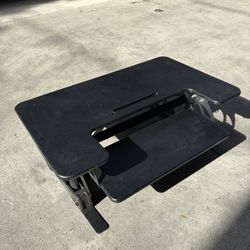 Adjustable Standing Desk Riser – Black
