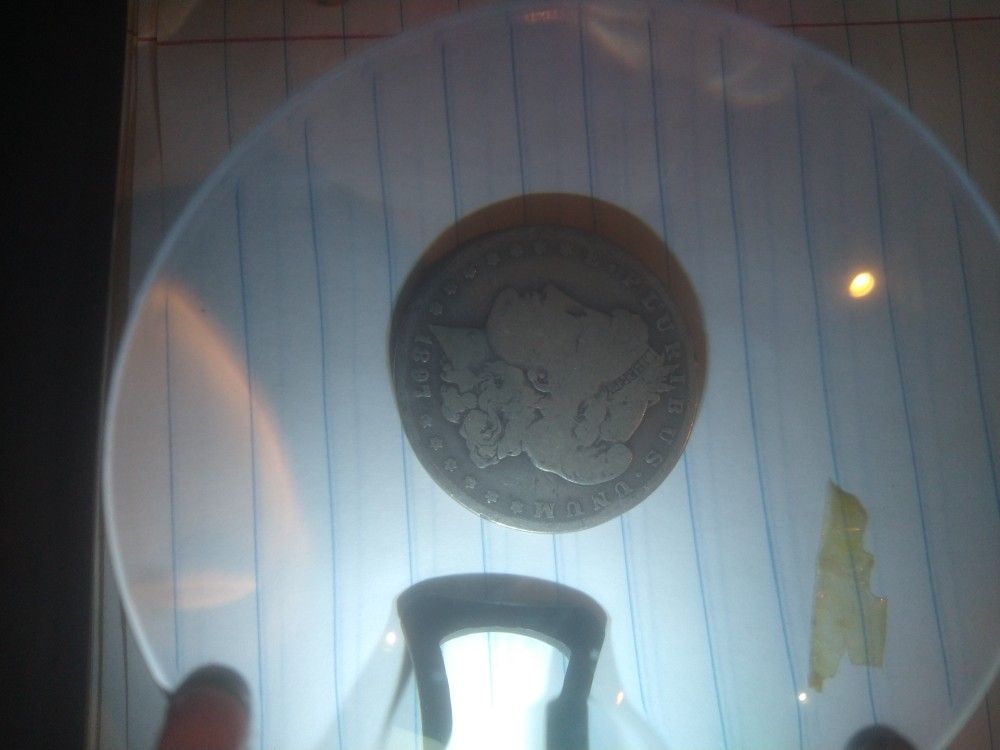 90% 1897-O Morgan Silver Dollar Coin, One Dollar