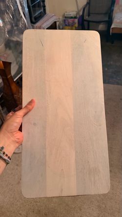 Large Wooden small table with metal feet