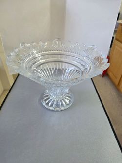 Large Heavy Crystal Bowl