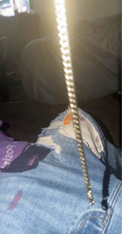 Miami link Cuban chain 8mm 22 inch triple gd tarnish free