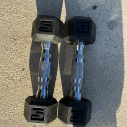 Set Of 5Lb Dumbbells