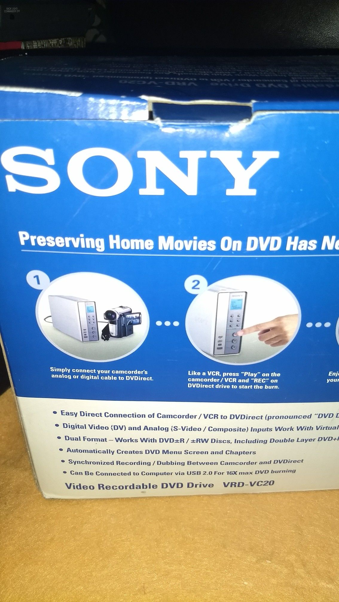 NEW SONY DVDIRECT DVD RECORDER DRIVE
