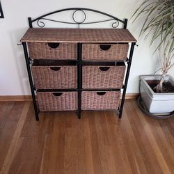 Rattan 6 Drawer Dresser