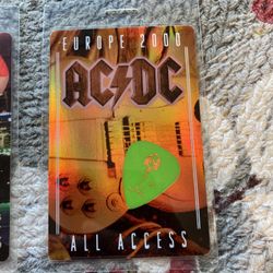 Collectible AC/DC Tour Passes