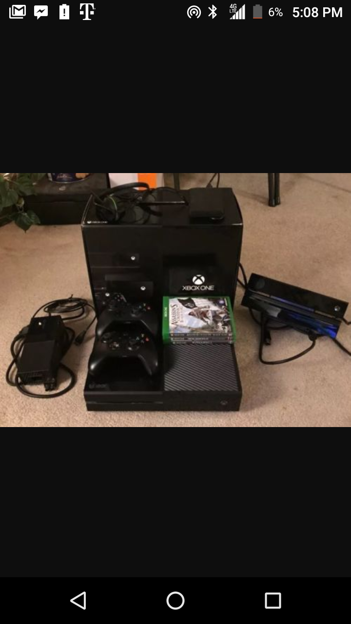 Xbox One with two controllers 6 games and the Kinect
