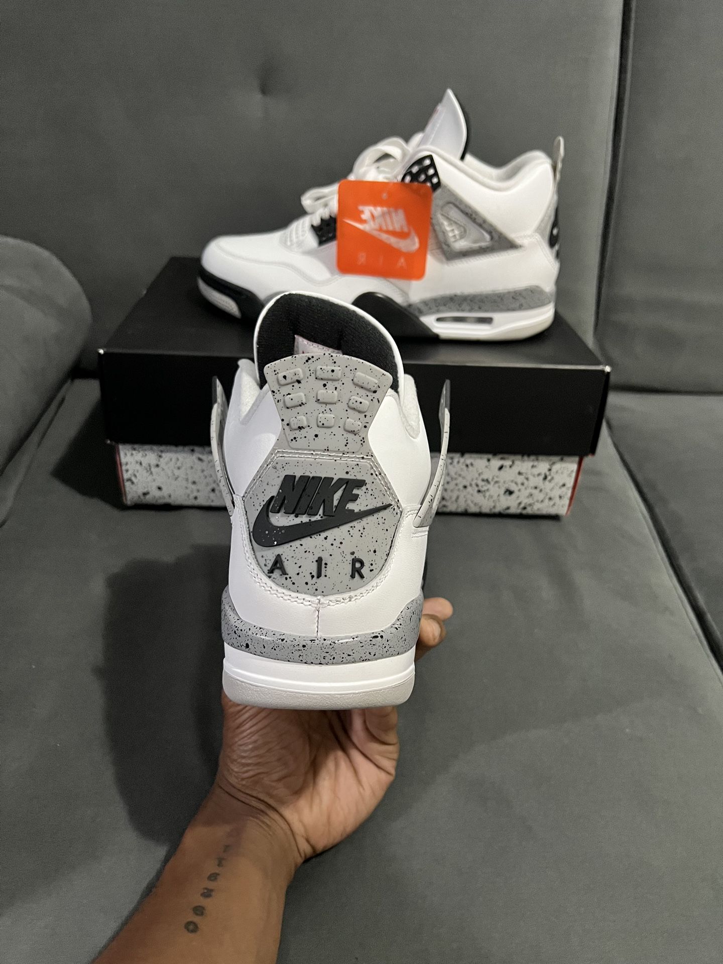 Retro 4 Cement Size 9.5