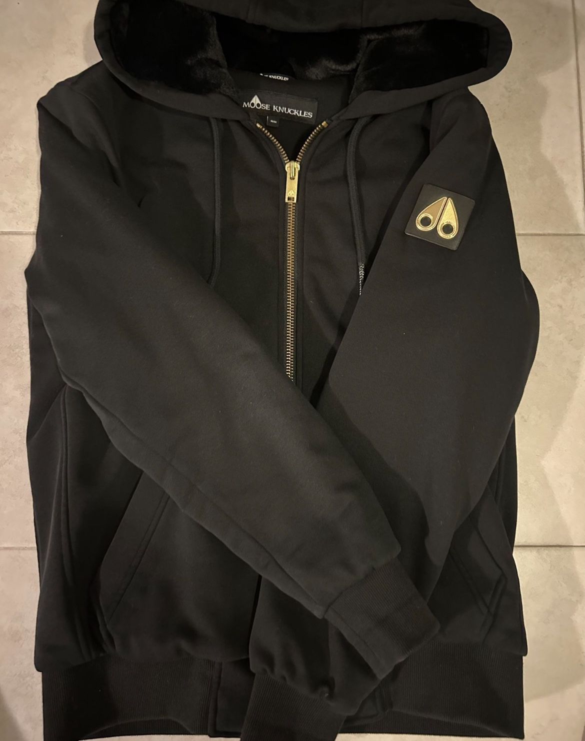 Moose Knuckles Black Cotton Blend Jacket