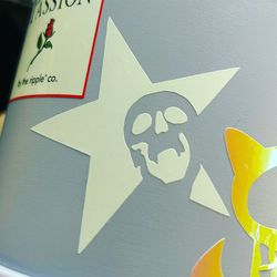 Y2k Skelton Star Car sticker/ Decal