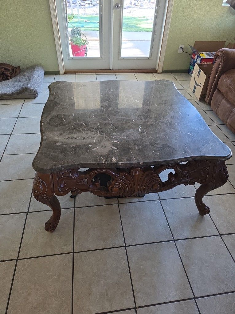 Marble Top Coffee Table 