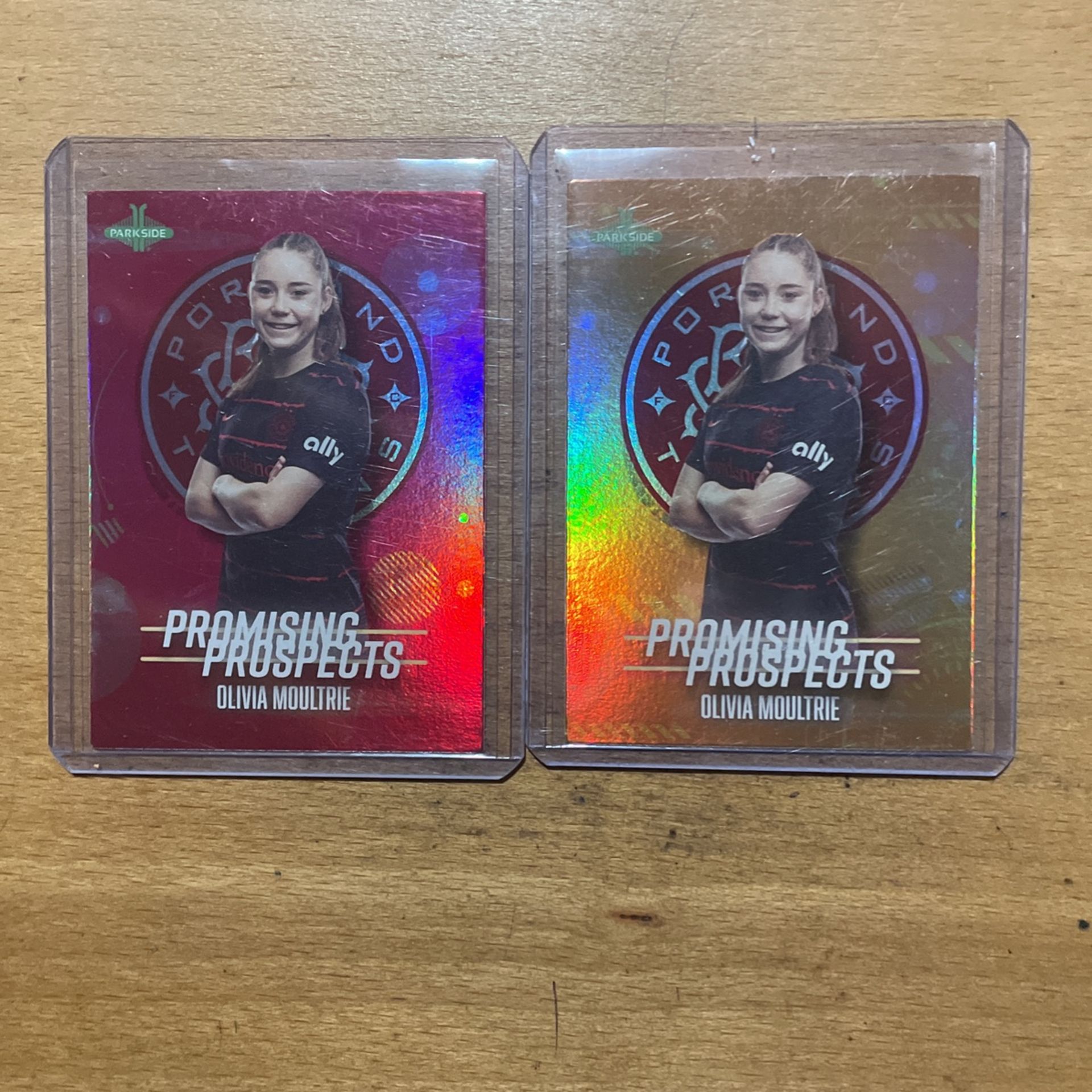 OLIVIA MOULTRIE 2 CARD PROMINING PROSPECTS CARDS 