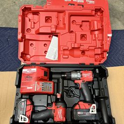 Brand New Milwaukee M18 FUEL Hammer Drill and Hydraulic Driver 2-Tool Combo Kit