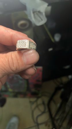 Silver men’s ring for the pinky ring