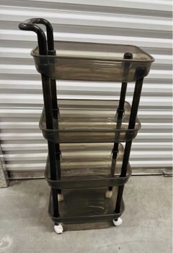 4 Tier Plastic Cart w/ Wheels - size in pics - $10 34746 zip pick up