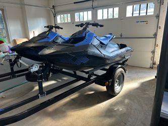 2022 Sea-Doo Spark Trixx Pair w/ Double Trailer