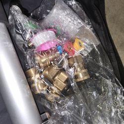 24 FT Telescoping Pressure Washer Wand with Pressure Washer Extension Wand, Brush Head, Gutter Cleaner, 5 Spray Nozzle Tips, 2 Hose Adapters and Suppo