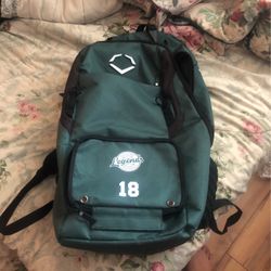 large green backpack