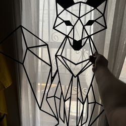 Fox Wireframe Art