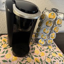 Keurig Coffee Machine With Stand And Coffee Included
