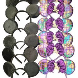 12pc Mickey Mouse Ears Minnie Headbands Birthday Party Party 