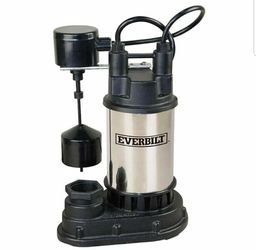 Everbilt 1/2 HP Submersible Sump Pump 4200 gallons per hour 29 ft rate Brand New