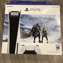 PS5 Disc Console – God of War Ragnarök Bundle – With Box