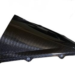 BLACK 1 CARBON FIBER HYBRID WINDSCREEN YAMAHA YZF. $180 WINDSHIELD 04-05-06-2004-2005-2006