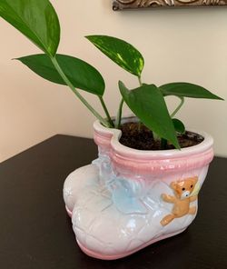 Ceramic Baby Theme Planter with Pothos