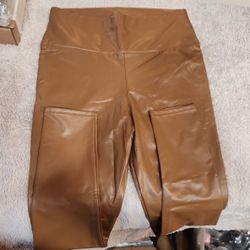 Faux Leather Women's Pants