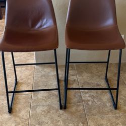 Unused Faux Leather Stools