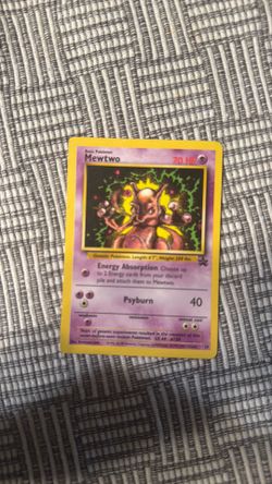 Mewtwo promo pokemon card