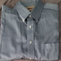 Roundtree & Yorke Gold Label Mens Gray  Short Sleeve Shirt XL