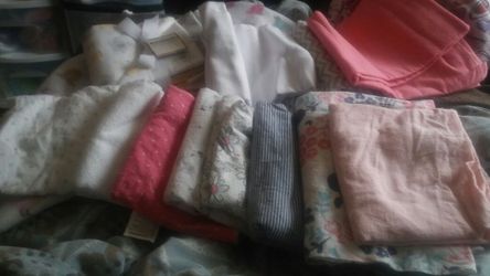 Baby Girl receiving Blankets